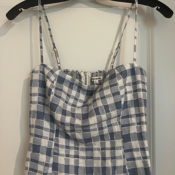 Reformation Blue Gingham Top - Picture 2 of 4